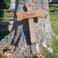 570 x 428 jpeg 60 кб. Amazon Com Personalized Name Dog Bone Memorial Cross Wood Burial Grave Marker Handmade
