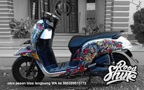 Bentuk ini merupakan panduan untuk menggambar badan motor. 41 Ide Honda Scoopy Motor Instagram Zombie