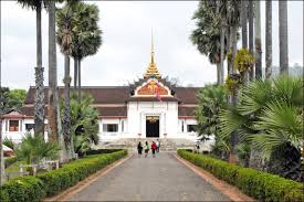 The site for the palace was chosen so that official visitors to luang prabang could disembark from their river voyages directly below the palace and be received there. National Museum In Luang Prabang Adventure Laos