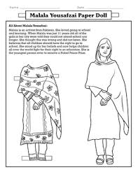 Womens day coloring pages are a fun way for kids of all ages, adults to develop creativity, concentration, fine motor skills, and color recognition. Malala Yousafzai Paper Doll Worksheet Education Com