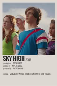 Hoping he will follow in their footsteps, two superheroes (kurt russell, kelly preston) send their reluctant son (michael angarano) to a tra. Sky High Minimalist Movie Posters Film Posters Minimalist Iconic Movie Posters Movie Posters Minimalist