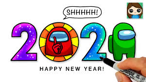 How To Draw Among Us 2021 New Year Youtube #among us #among us art #among us game #among us drawing #birthday #gift #thank you so much for letting me play among us with you! how to draw among us 2021 new year