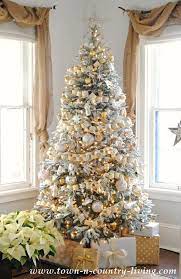 My Christmas Home Tour 2015 Town Country Living Frosted Christmas Tree Beautiful Christmas Trees Amazing Christmas Trees