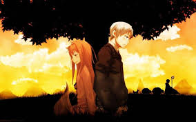 Find the best anime wolf wallpaper on wallpapertag. Spice And Wolf Holo Anime Silhouette Trees Redhead White Hair Wallpapers Hd Desktop And Mobile Backgrounds