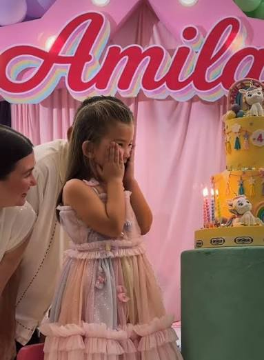 Happy 4th birthday Amila Sabine 🌸💕 Napakaganda at napakasayang bday celebration para sa anak nina Angelica Panganiban at Gregg Homan!❤️