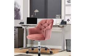 Shop velvet swivel chairs and other velvet seating from the world's best dealers at 1stdibs. Dick Smith Velvet Office Chair Modern Velvet Swivel Desk Chair Height Adjustable Armchair Pink Office Office Furniture Office Chairs