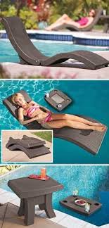Floating Chaise Lounge And Table Pool Lounge Pool Furniture Solutions Like Share Repin Thanks Pool Furniture Pool Lounge Pool Accessories