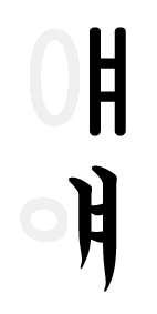 A digital tutorial for ancient greek based on john william white's first greek book · lesson 1: File Korean Alphabet Vowel Yae Png Wikimedia Commons