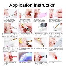 Unique Acrylic Nail Kit Glitter Acrylic Nail Powder And Monomer Acrylic Nail Liquid Set Nail Tips Acrylic Powder System For Nail Extension And Decoration 3d Man In 2021 Diy Acrylic Nails