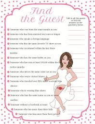 Find The Guest Bridal Shower Game Find The Guest Game Etsy Printable Bridal Shower Games Bridal Shower Games Fun Bridal Shower Games