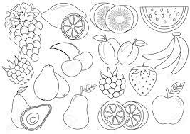Snatch these free printable fruit coloring pages and let's color! Coloring Book Fruits And Berries Cartoon Icons Vector Illustration Royalty Free Cliparts Vectors And Stock Illustration Image 101684354