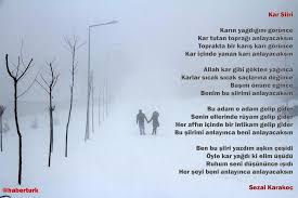 Kar Sezai Karakoc Siir Dusunceler