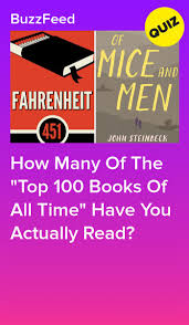 How Many Of The Top 100 Books Of All Time Have You Actually Read Top 100 Books 100 Book Classic Books