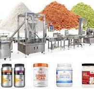 Automatic Dry Powder Bottle Filling Capping Labeling Line