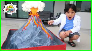 How To Make A Volcano Diy Science Experiment!!! - Youtube