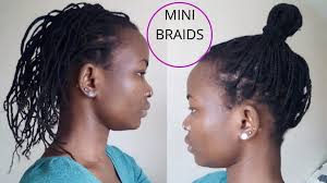 Natural hair & braiding training. Mini Braids Protective Style For Growing My 4c Natural Hair Akinyismane Everything Natural Hair