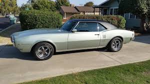 1968 Pontiac Firebird 350 At Ps Pb Ac Seamist Green Black Interior Bucket Seats And Console Pontiac Firebird Pontiac Firebird