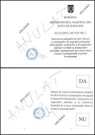 Model buletin de vot referendum 2019. Bec A Publicat Modelele Buletinelor De Vot Pentru Referendumul Din 26 Mai Sectorul 4 Live