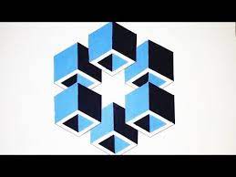 Lihat ide lainnya tentang kreatif we prepared these 3d paper fruit craft templates. 3d Wall Art Draw Painting Ilustrasi Easy Cara Mudah Membuat Gambar 3d Dinding Dari Segienam Hexagon 3d Wall Art Interior Wall Painting Designs 3d Wall Painting