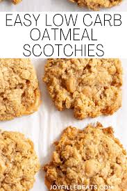 There Is Nothing More Delicious Than These Low Carb Oatmeal Cookies With Just 11 Ingredients Th Low Carb Oatmeal Sugar Free Oatmeal Cookies Keto Dessert Easy