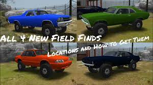 › hidden cars in offroad outlaws. Offroad Outlaws All 4 New Field Find Locations Revealed And How To Get Them Youtube