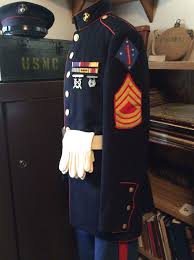 Ww Ii Marine Corps Dress Blue Uniform Named To H B Greene Dated 1941 Roy Berry Collection Usmc Dress Blues Usmc Marine Corps Dress Blues