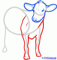 How To Draw Cattle Step By Step Farm Animals Animals Free Cool Drawings Animal Drawings Farm Art