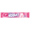 Nougat is an aerated candy made from whipped egg whites and a boiled sugar syrup, much like marshmallows. 1