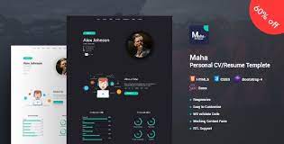 Html Online Cv Resume Templates From Themeforest