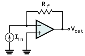 The simplest method of detecting metal is by beat frequency oscillator. Transimpedance Amplifier Wikipedia
