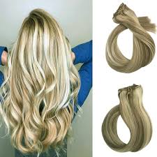 Customize your avatar with the purple dip dye blonde hair extensions and millions of other items. Clip In Hair Extensions Human Hair 15 Inch Beige Blond With Blonde Highlights Dip Dyed Ombre Balayage 70g 18 613 16 Clipsfull Head Straight Soft Extension Clips On Buy Online In Bangladesh At Desertcart