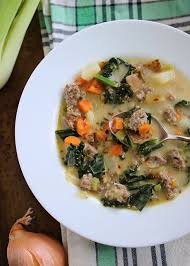 Creamy Sausage Kale Potato Soup Paleo Whole30 Just Jessie B Kale Potato Soup Sausage And Kale Soup Whole Food Recipes