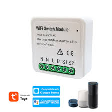 Smart Wifi Switch Module 2 Way Light Switch Diy Breaker Module Tuya Smart Life App Control Compatible With Home Nest Ifttt Walmart Com Walmart Com