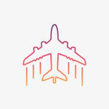 Colorful Airplane Line Icon Airplane Icons Line Icons Abstract Png And Vector With Transparent Background For Free Download Airplane Icon Airplane Vector Line Icon