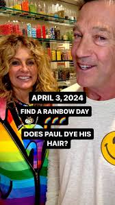 APRIL 3, 2024 FIND A RAINBOW DAY … and DOES PAUL DYE HIS  HAIR😂😂😂???🌈❤️😂 #melbourne #findarainbowday