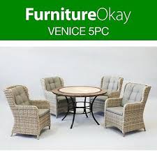 We've got you covered with this folding dining table. Furnitureokay Venice 5pc Stone Outdoor Dining Setting Patio Furniture Set Ebay