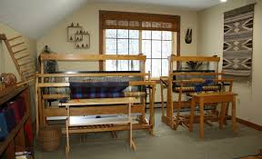 My Weaving Studio With My Two Macomber Looms Craft Room Design Dream Craft Room Living Spaces