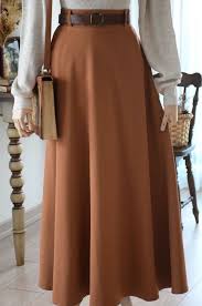 Kemerli Oranj Renk Klos Etek Eminos Butik Muslimah Fashion Outfits Muslim Fashion Dress Fashion Outfits