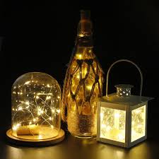 Cylapex Pack Of 6 Wine Bottle Lights With Cork 20 Led Wine Bottle With Lights On Copper Wire Led Cork Lig In 2020 Lighted Wine Bottles Bottle Lights Bottles Decoration