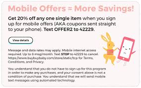When joining, you will receive: Buybuy Baby New You Ve Received A 20 Off Coupon Milled