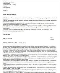 free 9+ sample staff accountant resume