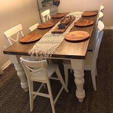 Remove the two extensionsnd it is 24 inches wide. Knotty Pine Curvy Chunky Farmhouse Dining Table Legs 5 X 5 X 29 Set Of 4 Unfinished Wood Legs Made In Nc Dining Table Legs Dining Table