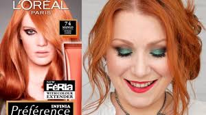 Perfect for those with medium skin and brown, hazel, or blue eyes. L Oreal Paris Preference Infinia 74 Mango Dying My Hair Copper At Home Youtube