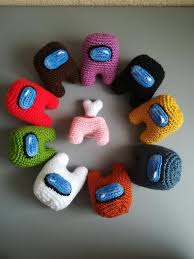 Among Us Crochet Playset Etsy In 2020 Crochet Playset Crochet Kids Hats