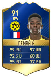 Masour ousmane dembélé (born 15 may 1997) is a french professional footballer who plays as a forward for spanish club barcelona and the france national team. Fifa 17 Tots Rating Predictions Bundesliga Fut Nation