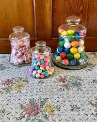 3 Glass Canister Set Jars With