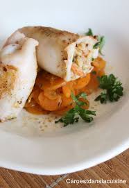 Calamars Farcis Aux Encornets Crevettes Et Jambon Serrano Caro Est Dans La Cuisine Encornet Jambon Serrano Calamar