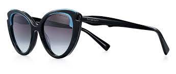Tif paperflowers rect black sunglasses. Tiffany Co Cat Eye Sunglasses Black Tiffany Blue Gray Tiffany Paper Flowers Collection Tiffany Co Eyewear Avvenice