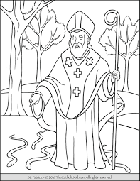 Get crafts, coloring pages, lessons, and more! Saint Patrick Coloring Page The Catholic Kid