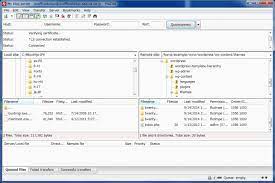 Filezilla es uno de los clientes ftp gratuitos . Using Filezilla Wordpress Org